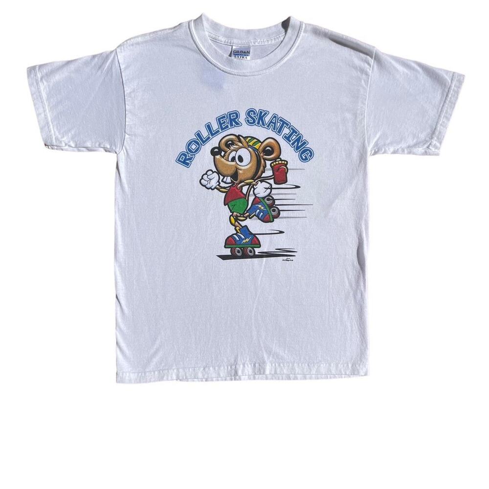 Vintage Roller Skating T-shirt Youth M